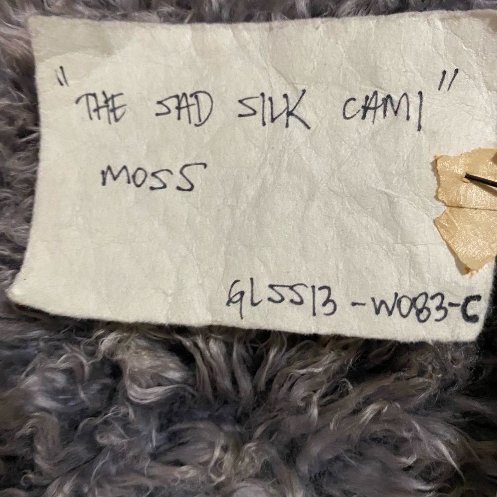 Greg Lauren- The Sad Silk Cami Moss - Picture 7 of 7